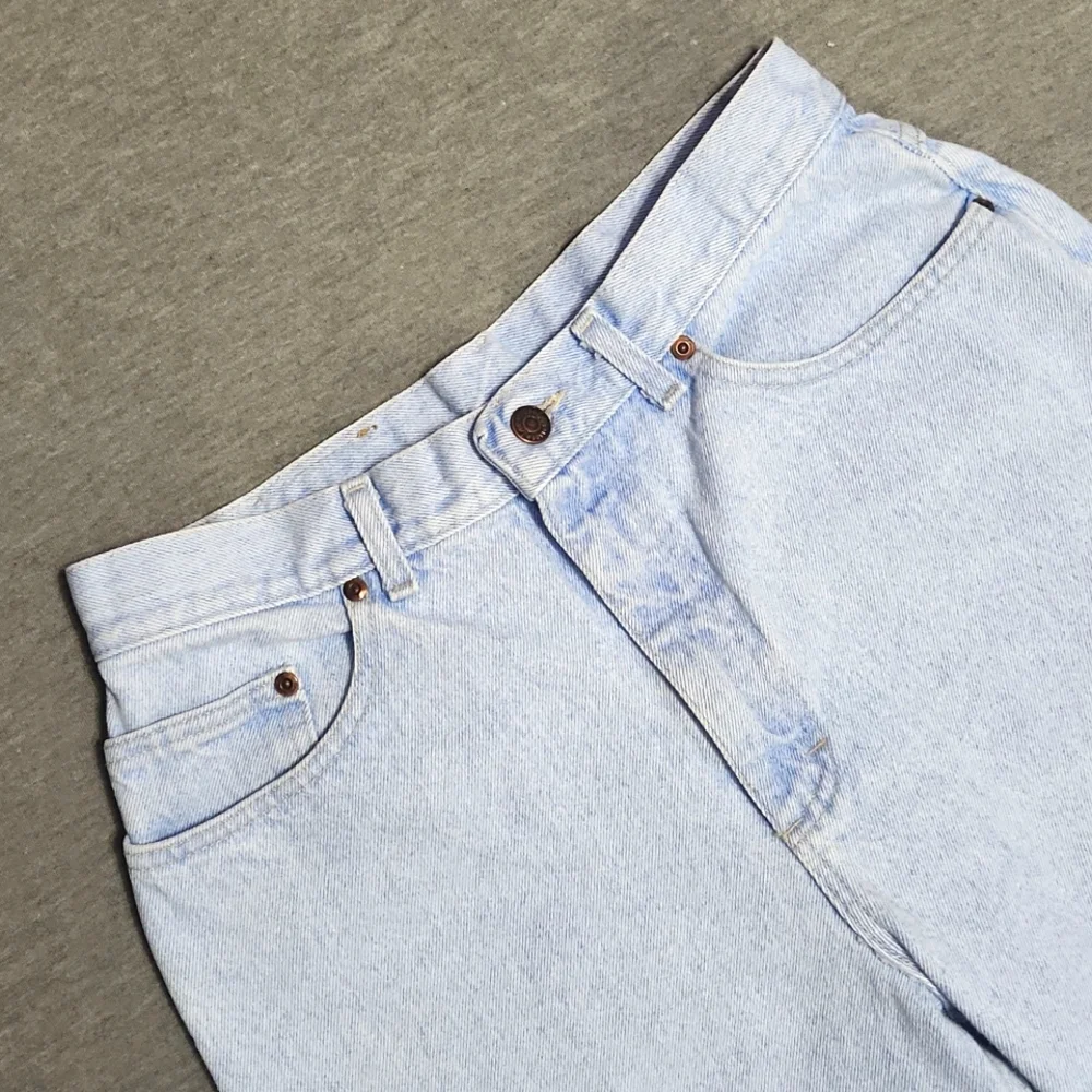 RARE!! Vintage Lee Riders Light Wash Baggy Relaxed Tapered Leg Western Mom Jeans - Picture 4 of 12